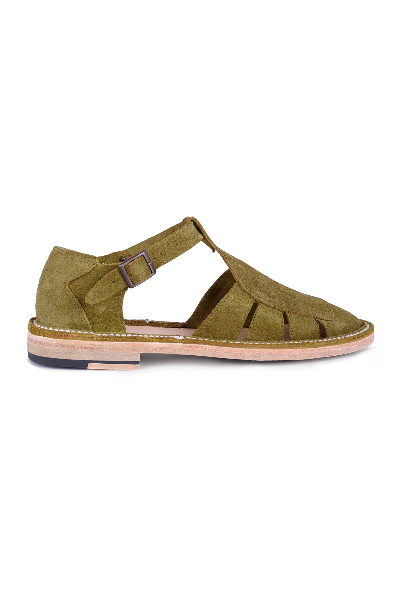 Citrino Suede Leather Sandal