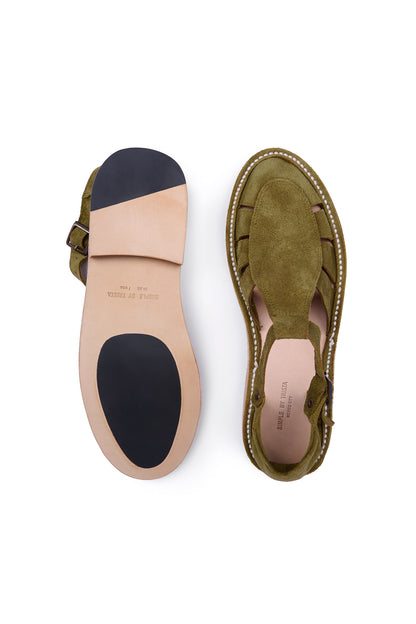 Citrino Suede Leather Sandal