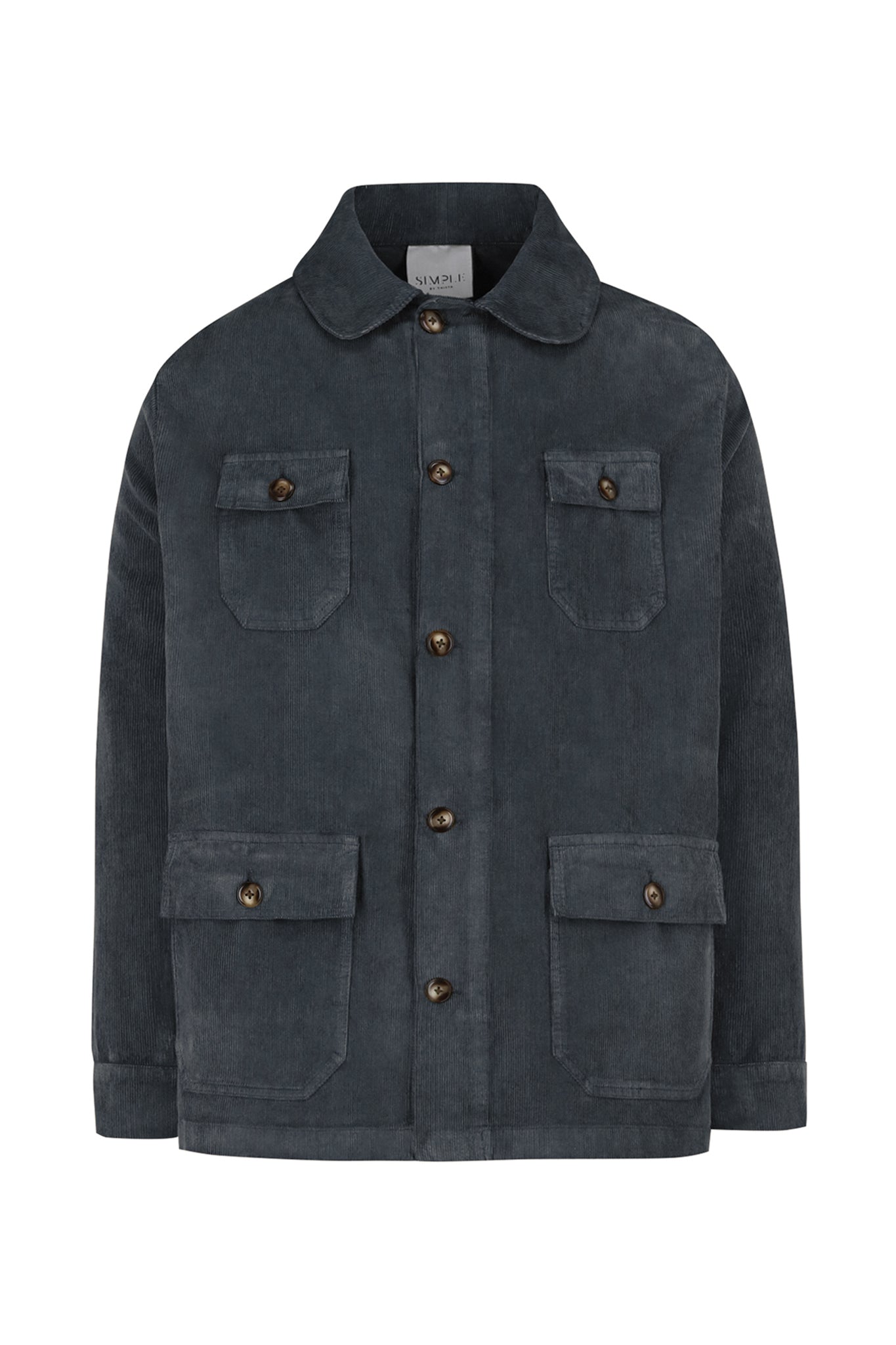 Boris Washed Courderoy Round Collar Jacket