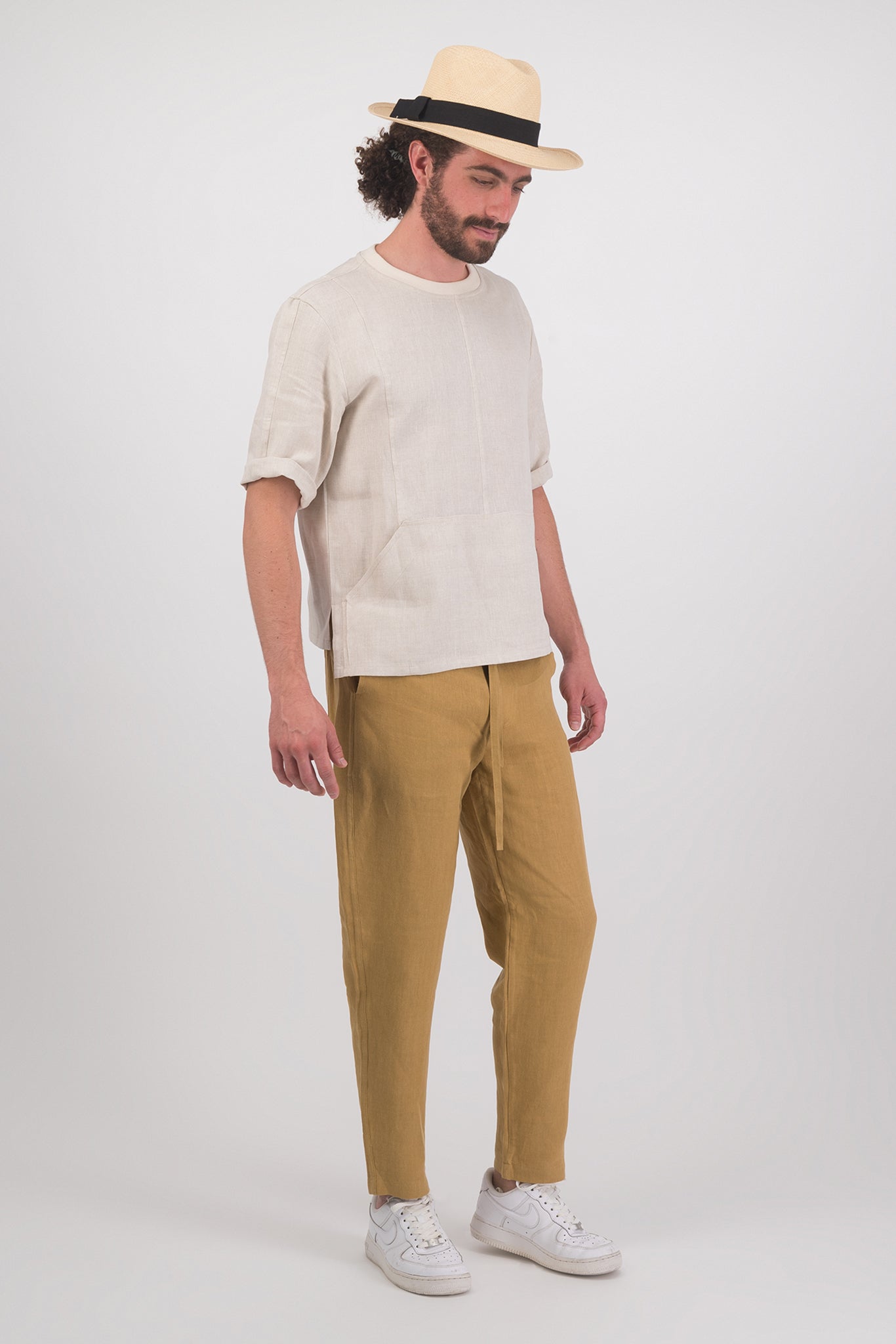 Blackburn Front Pocket Linen T-Shirt