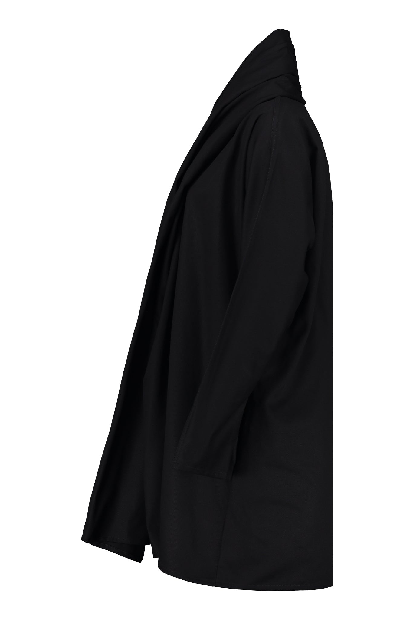 Maauad Cotton Twill Draped Collar Coat