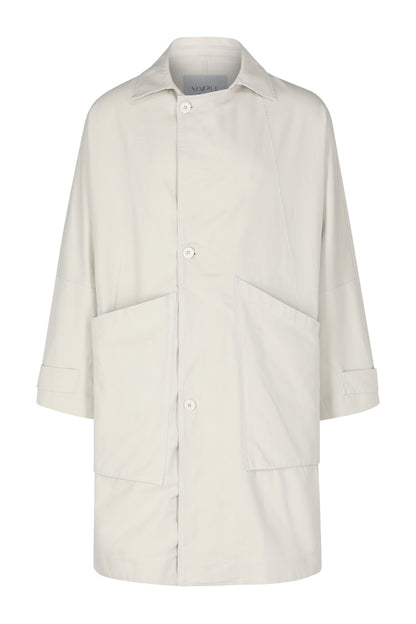 Macadamia Washed Canvas Trench Coat