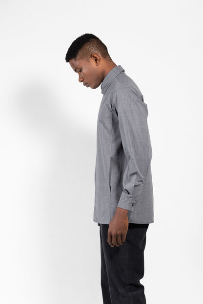 Fauno Tailored Front Pocket Hidden Button Shirt